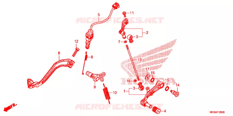 PEDAAL   Honda MOTO 1100 AFRICA-TWIN 2021  CRF1100A4M