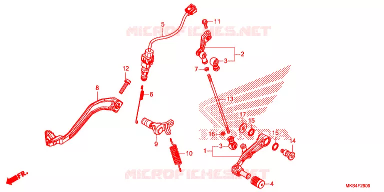 PEDAAL   Honda MOTO 1100 AFRICA-TWIN 2021  CRF1100DM