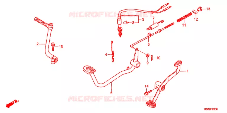 PEDAAL/KICKSTARTER ARM  Honda MOTO 110 CUB 2020  C110BNL