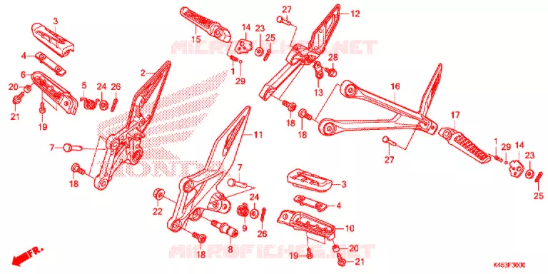 OPSTAP   Honda MOTO 150 CBR 2019  CBR150RK_5PH
