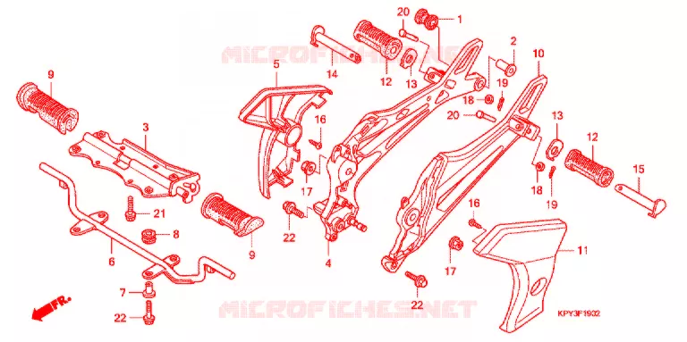 OPSTAP  (3) Honda MOTO 125 XRM 2012  CFT125KRA