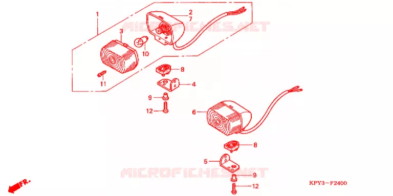 VOOR KNIPPERLICHT  Honda MOTO 125 XRM 2013  CFT125MA