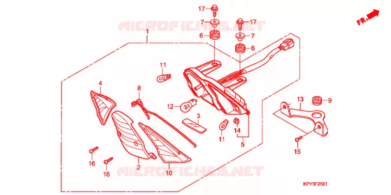ACHTER COMBINATIE LICHT (2) Honda MOTO 125 XRM 2013  CFT125MRCA