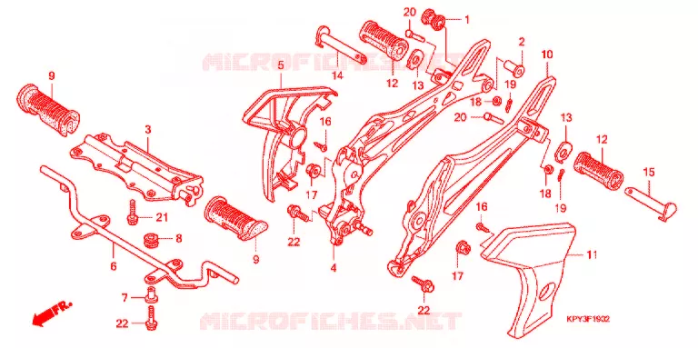 OPSTAP  (3) Honda MOTO 125 XRM 2013  CFT125MRCA