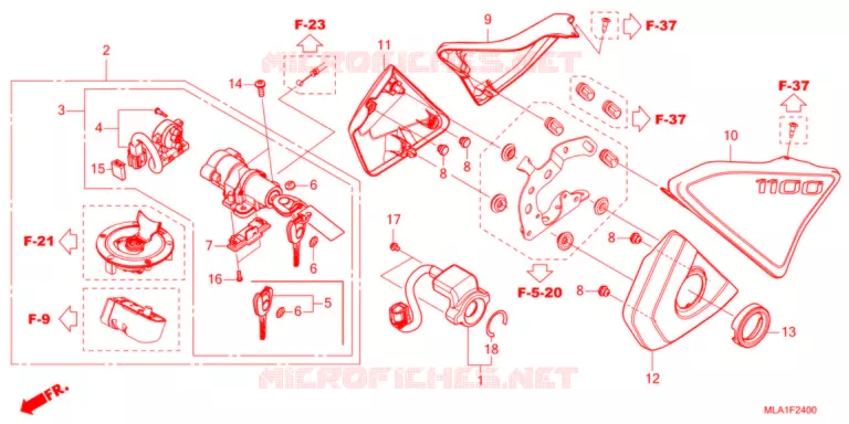 --- COUVERCLE LATERAL/COMMUTATEUR COMBINE Honda MOTO 1100 REBEL 2021  CMX1100AM