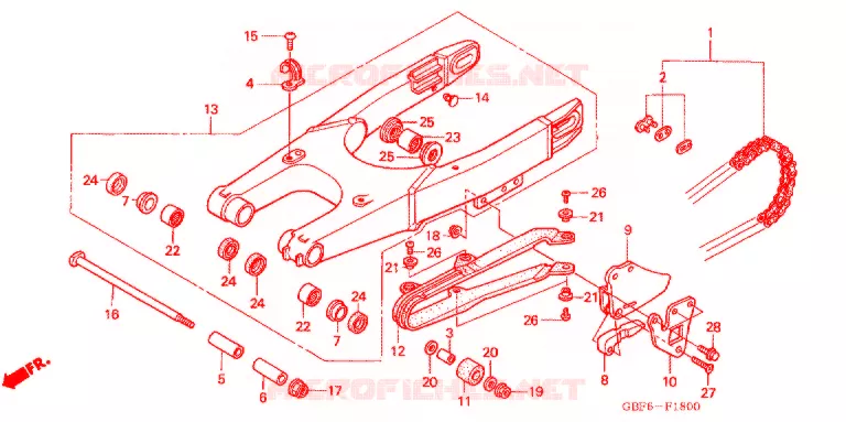ZWAAI-ARM   Honda MOTO 85 CR 2004  CR85RB4