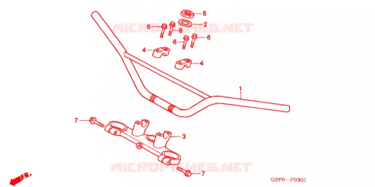 HENDEL PIJP  Honda MOTO 85 CR 2005  CR85RB5