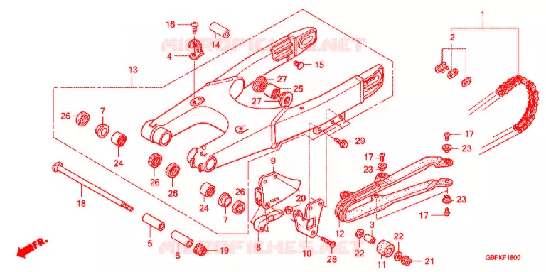 ZWAAI-ARM   Honda MOTO 85 CR 2007  CR85RB7