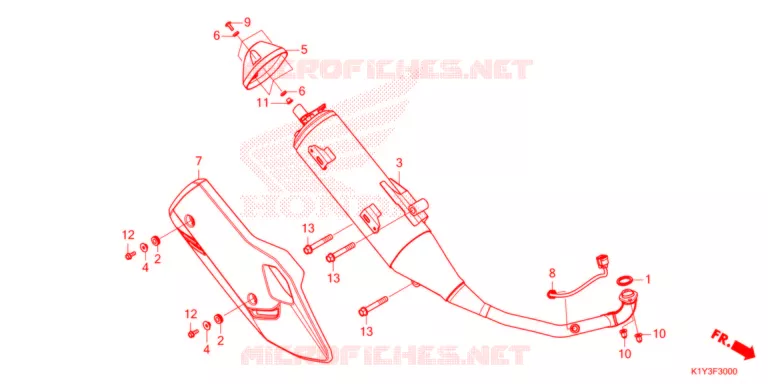 UITLAATDEMPER   Honda SCOOTER 125 PCX 2021  WW125AM_KO