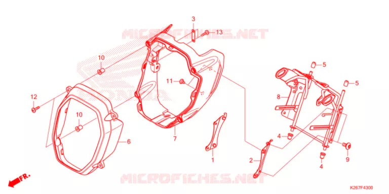 KOPLAMP COVER Honda MOTO 125 MSX 2021  MSX125AM
