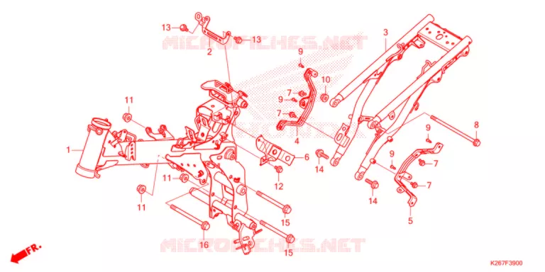 FRAME CHASSIS   Honda MOTO 125 MSX 2021  MSX125AM