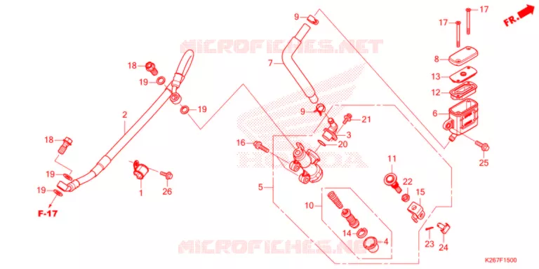 REMPOMP ACHTER Honda MOTO 125 MSX 2021  MSX125AM
