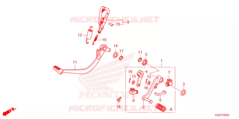 PEDAAL   Honda MOTO 125 MSX 2023  MSX125M