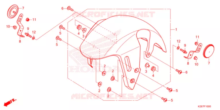 VOOR STROOMLIJNKAP   Honda MOTO 125 MSX 2022  MSX125M