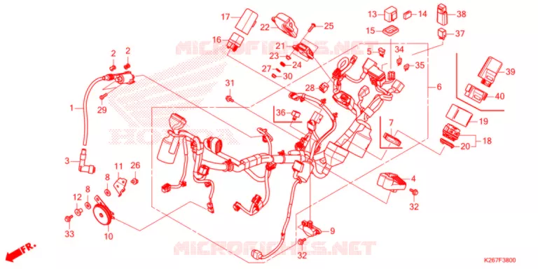 BEDRADINGSBUNDEL   Honda MOTO 125 MSX 2021  MSX125M