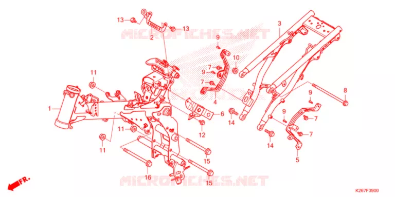 FRAME CHASSIS   Honda MOTO 125 MSX 2022  MSX125M