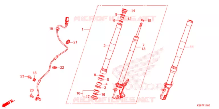VOOR VORK  Honda MOTO 125 MSX 2021  MSX125M