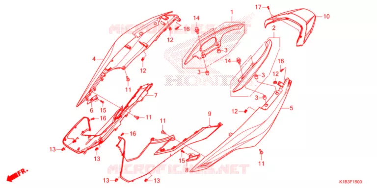 KONTPANEEL MIDDEN Honda SCOOTER 350 FORZA 2021  NSS350AM