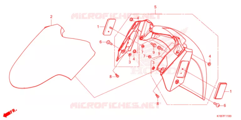 VOOR STROOMLIJNKAP   Honda SCOOTER 350 FORZA 2021  NSS350AM