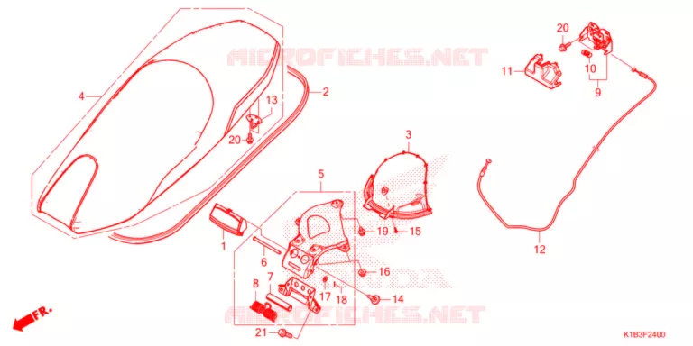ZITTING   Honda SCOOTER 350 FORZA 2021  NSS350AM