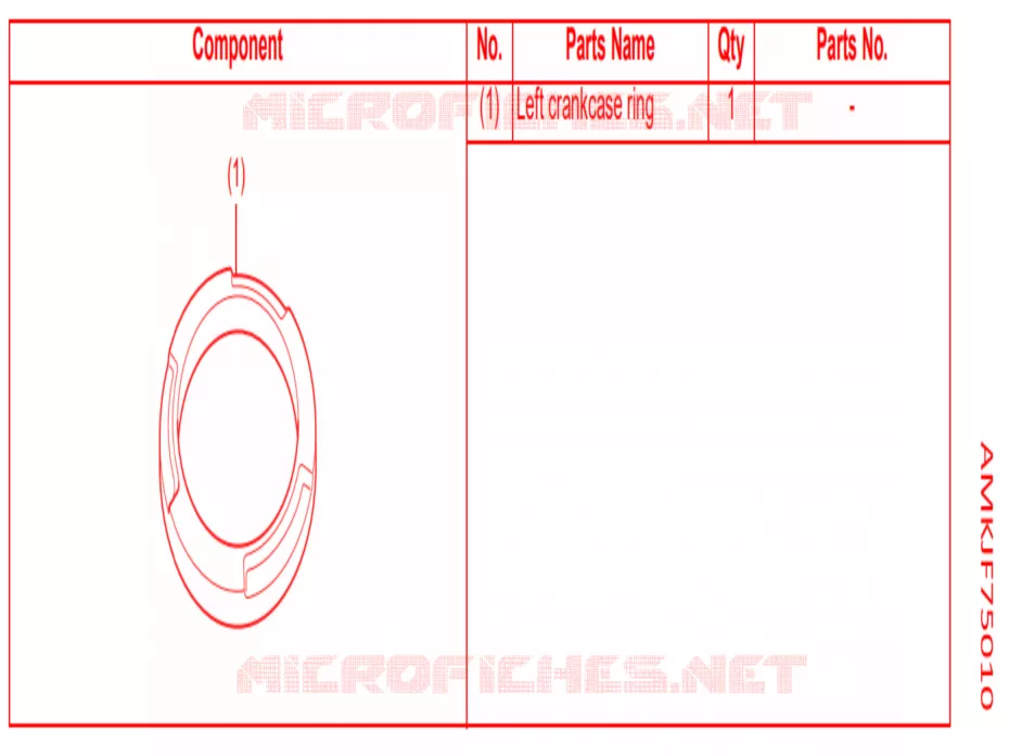--- KIT,CRANKCASE RIN LH Honda MOTO 1000 CB 2021  CB1000RAM_BE