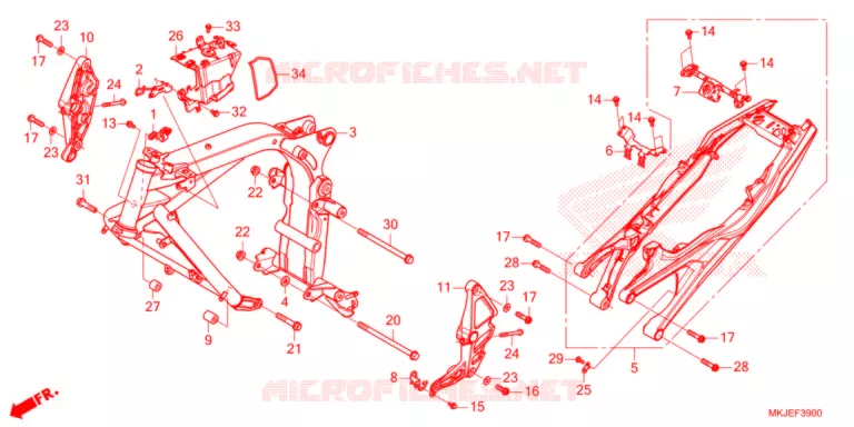 FRAME CHASSIS   Honda MOTO 1000 CB 2021  CB1000RAM