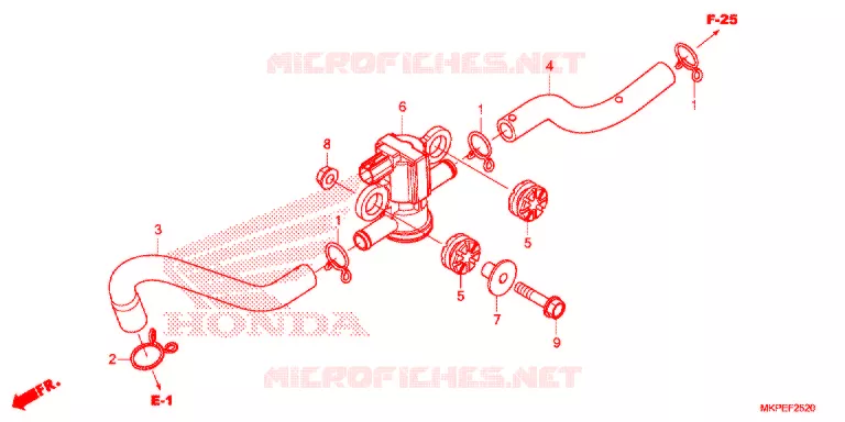 LUCHTINJECTIE SOLENOIDEKLEP Honda MOTO 500 CB 2021  CB500FAM