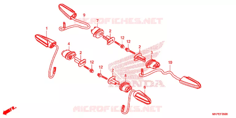 KNIPPERLICHT   Honda MOTO 500 CB 2021  CB500FAM