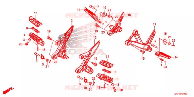 OPSTAP   Honda MOTO 500 CB 2021  CB500FAM