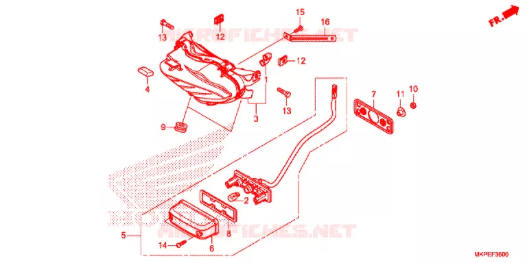 ACHTERLICHT  Honda MOTO 500 CB 2021  CB500FAM
