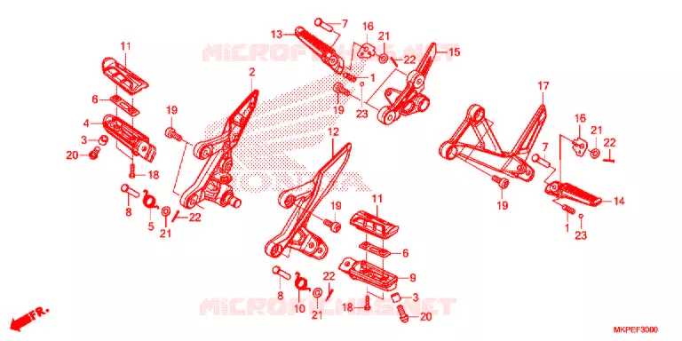 OPSTAP   Honda MOTO 500 CB 2021  CB500FAM