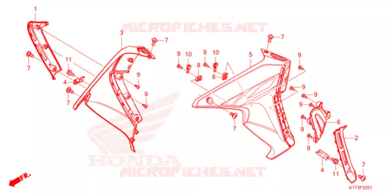 DEKBAND (CRF250LR/LRA,CRF300LR/LRA) Honda MOTO 300 CRF 2021  CRF300LRM