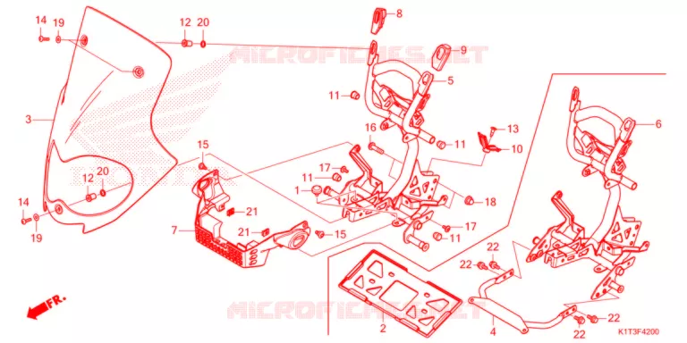 WINDSCHERM  Honda MOTO 300 CRF 2021  CRF300LRM