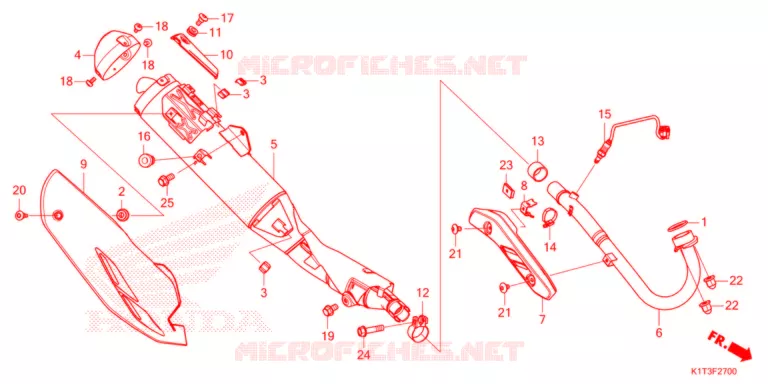 UITLAATDEMPER   Honda MOTO 300 CRF 2021  CRF300LRAM