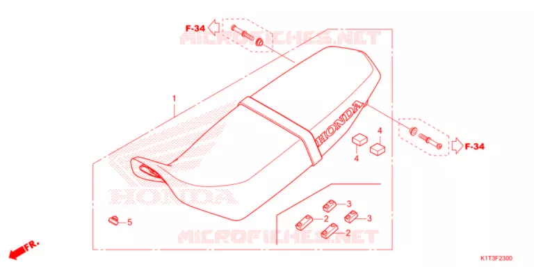 ZITTING   Honda MOTO 300 CRF 2022  CRF300LRAM