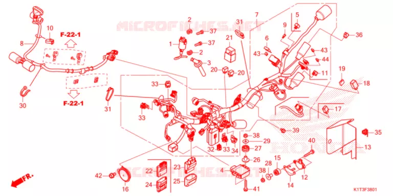 BEDRADINGSBUNDEL  (CRF250LR/LRA,CRF300LR/LRA) Honda MOTO 300 CRF 2021  CRF300LRAM
