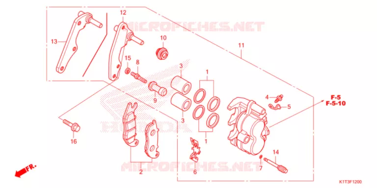 VOOR REMKLAUW   Honda MOTO 300 CRF 2021  CRF300LRAM
