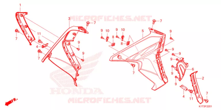 DEKBAND (CRF250LR/LRA,CRF300LR/LRA) Honda MOTO 300 CRF 2021  CRF300LRAM