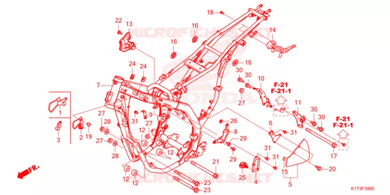FRAME CHASSIS   Honda MOTO 300 CRF 2021  CRF300LAM