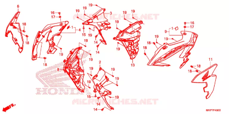 MIDDENKAP  Honda MOTO 500 CB 2021  CB500XAM