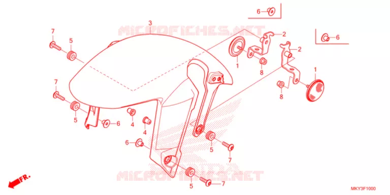 VOOR STROOMLIJNKAP   Honda MOTO 650 CB 2021  CB650RAM