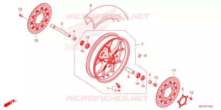 VOOR WIEL  Honda MOTO 650 CB 2021  CB650RAM