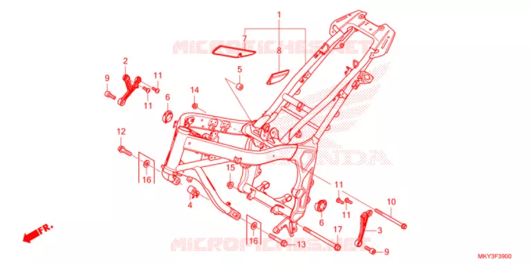 FRAME CHASSIS   Honda MOTO 650 CB 2021  CB650RAM