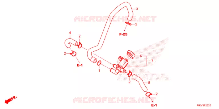 LUCHT INJECTIE BEDIENING KLEP  Honda MOTO 650 CB 2021  CB650RAM