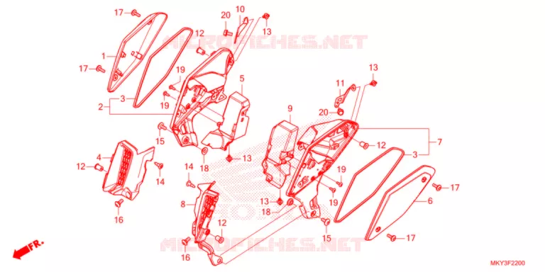DEKBAND  Honda MOTO 650 CB 2021  CB650RAM
