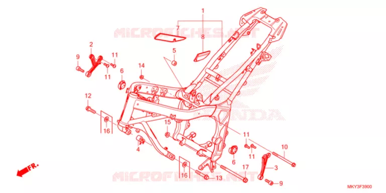 FRAME CHASSIS   Honda MOTO 650 CB 2021  CB650RAM