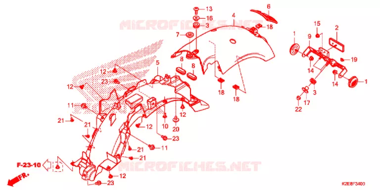 ACHTER STROOMLIJNKAP  Honda MOTO 125 CT 2022  CT125AL