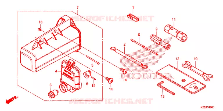 GEREEDSCHAP/GEREEDSCHAP BOX Honda MOTO 125 CT 2024  CT125AL
