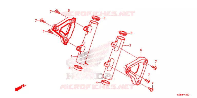 VOORLICHTSTEUN Honda MOTO 125 CT 2021  CT125AL