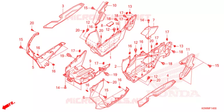 VLOER OPSTAP  Honda SCOOTER 150 ADV 2022  ADV150AM